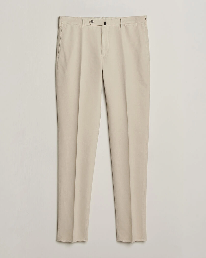 Incotex Regular Fit Soft Cotton Stretch Chinos Off White – Vit
