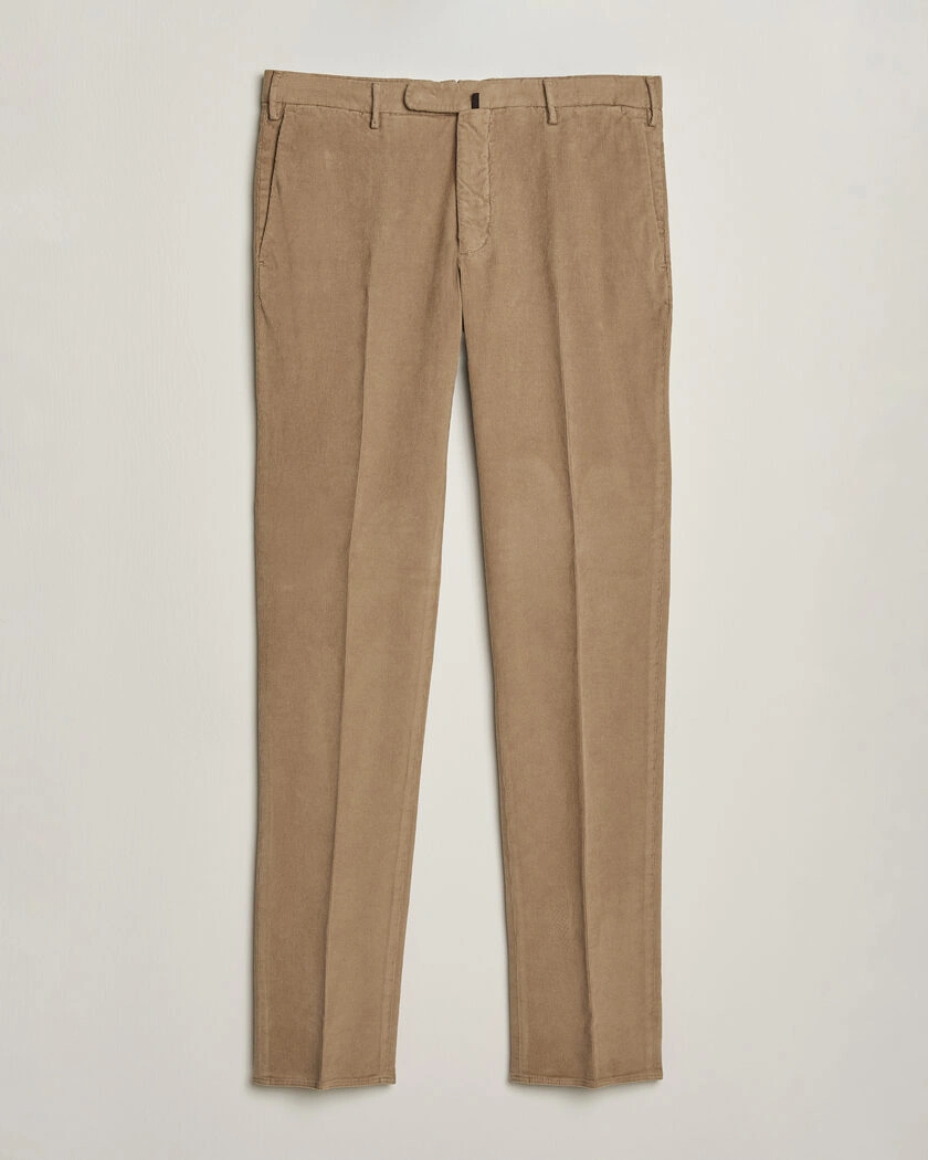 Incotex Slim Fit Baby Corduroy Trousers Beige – Beige