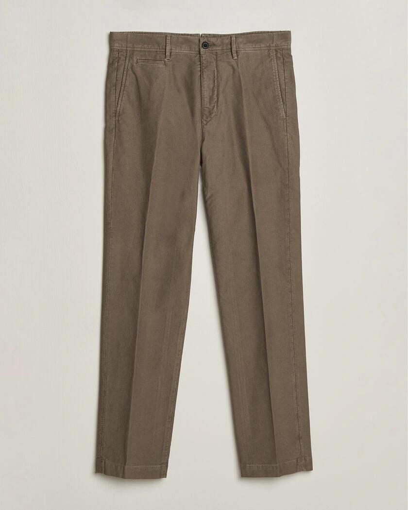 Incotex Regular Fit Garment Dyed Slacks Taupe – Beige