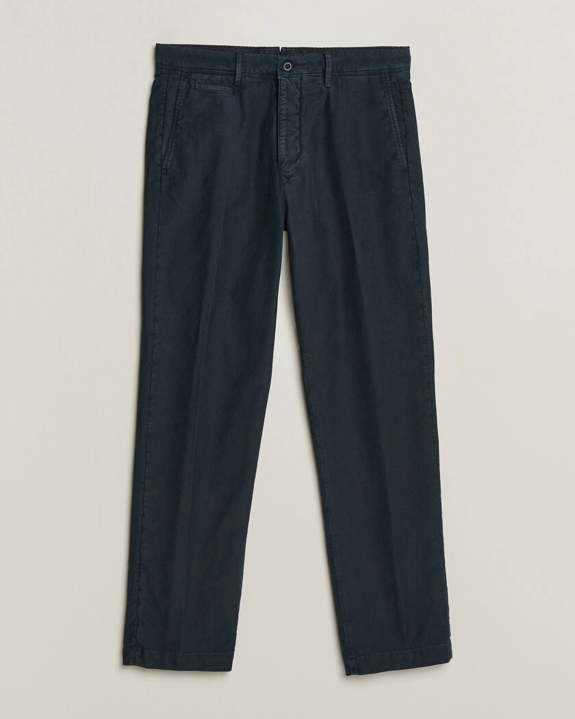 Incotex Regular Fit Garment Dyed Slacks Navy – Blå