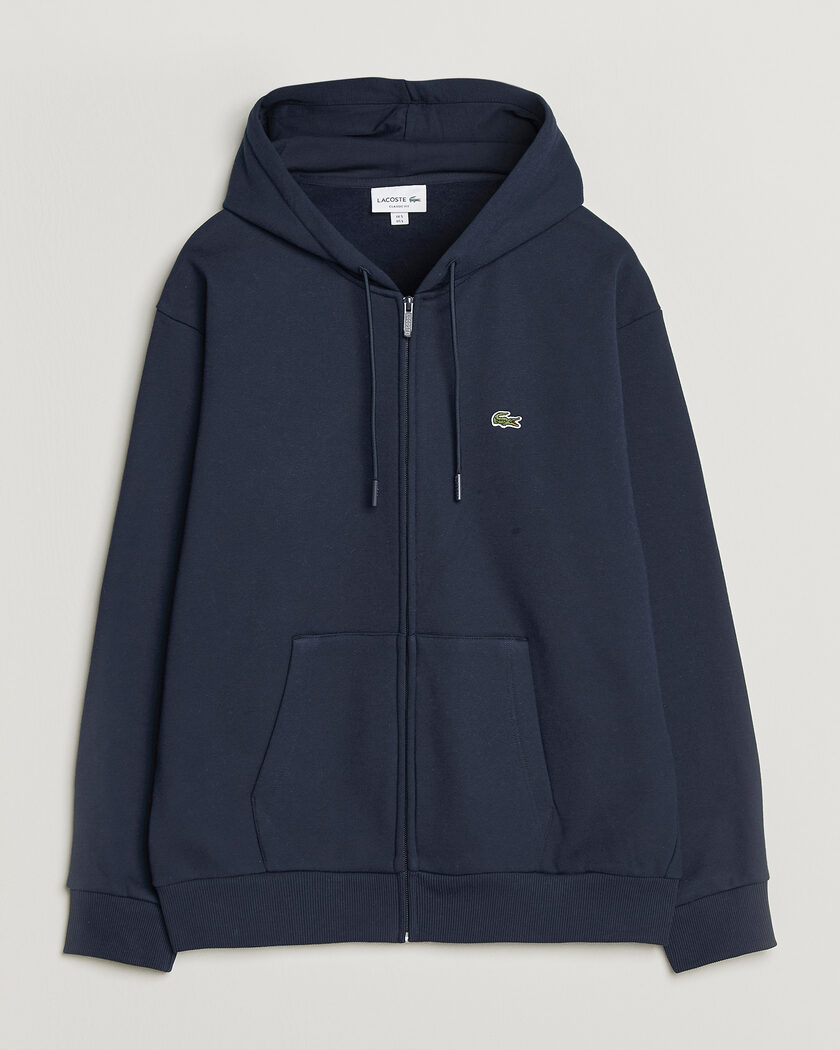 Lacoste Full Zip Hoodie Navy Blue – Blå