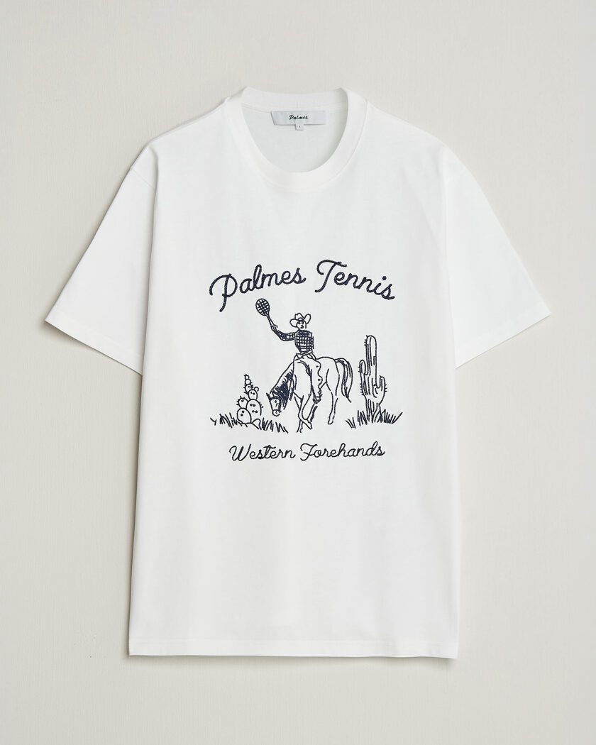 Palmes Western T-Shirt White – Vit