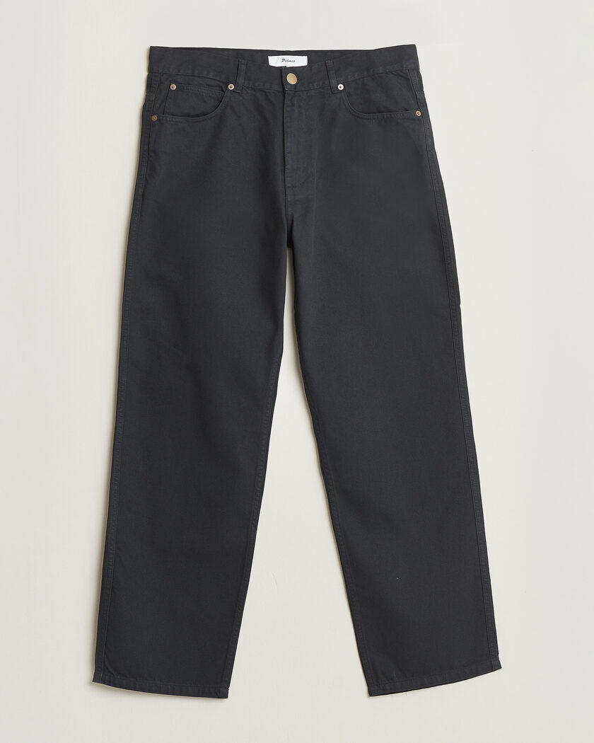 Palmes Coarse Trousers Black – Svart