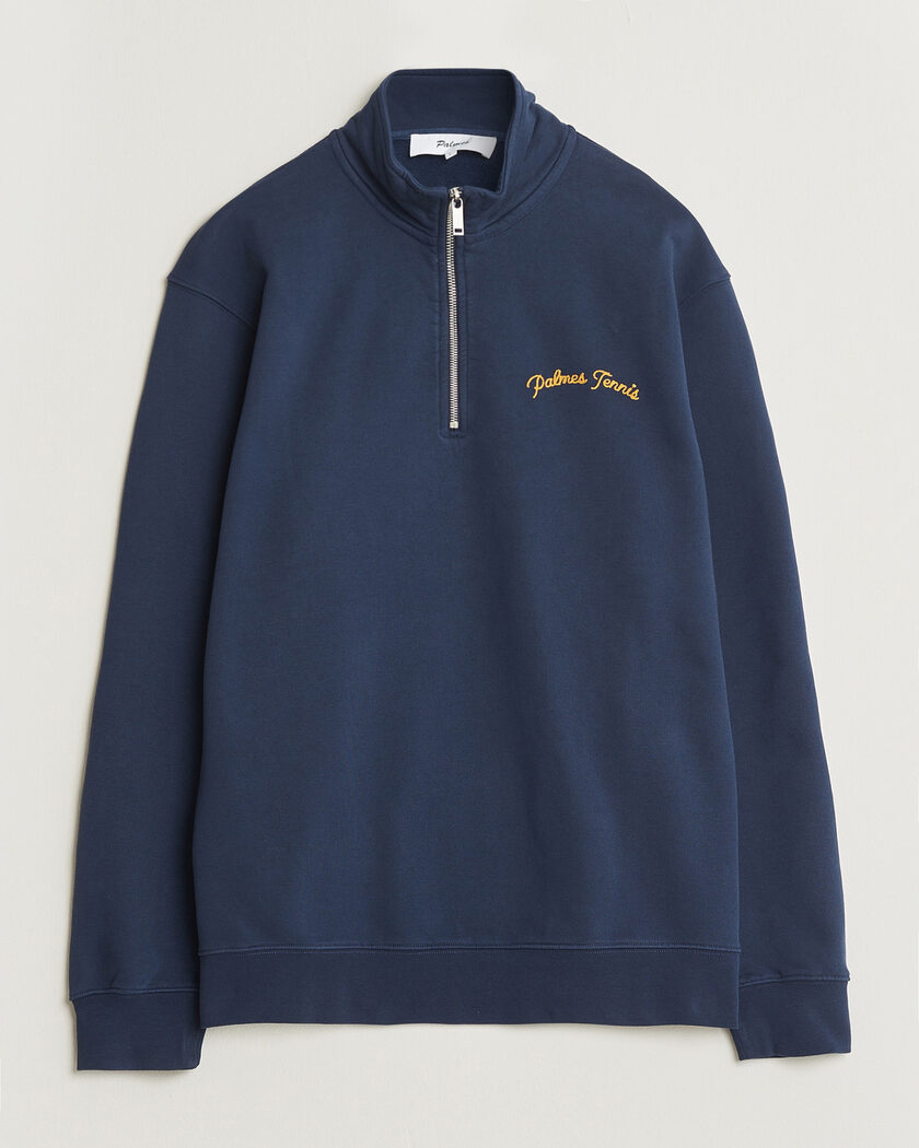 Palmes Western Zip Sweatshirt Navy – Blå