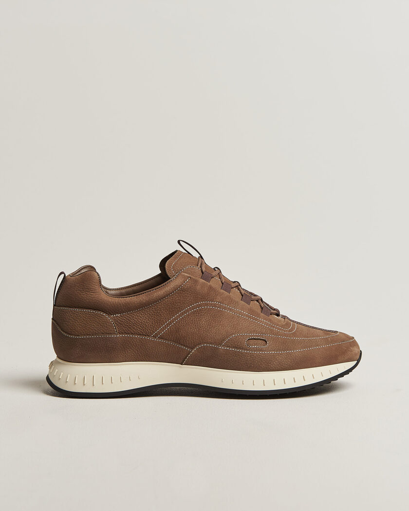 John Lobb Stream Running Sneakers Moka Nubuck – Brun