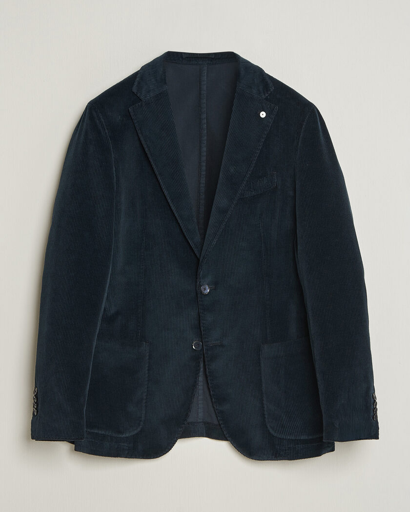 L.B.M. 1911 Jack Corduroy Blazer Navy – Blå