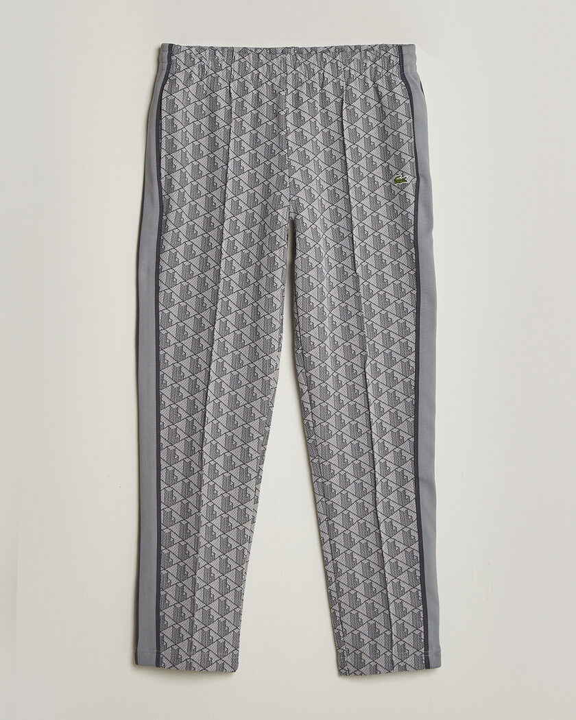 Lacoste Monogram Track Pants Calluna/Graphite – Grå
