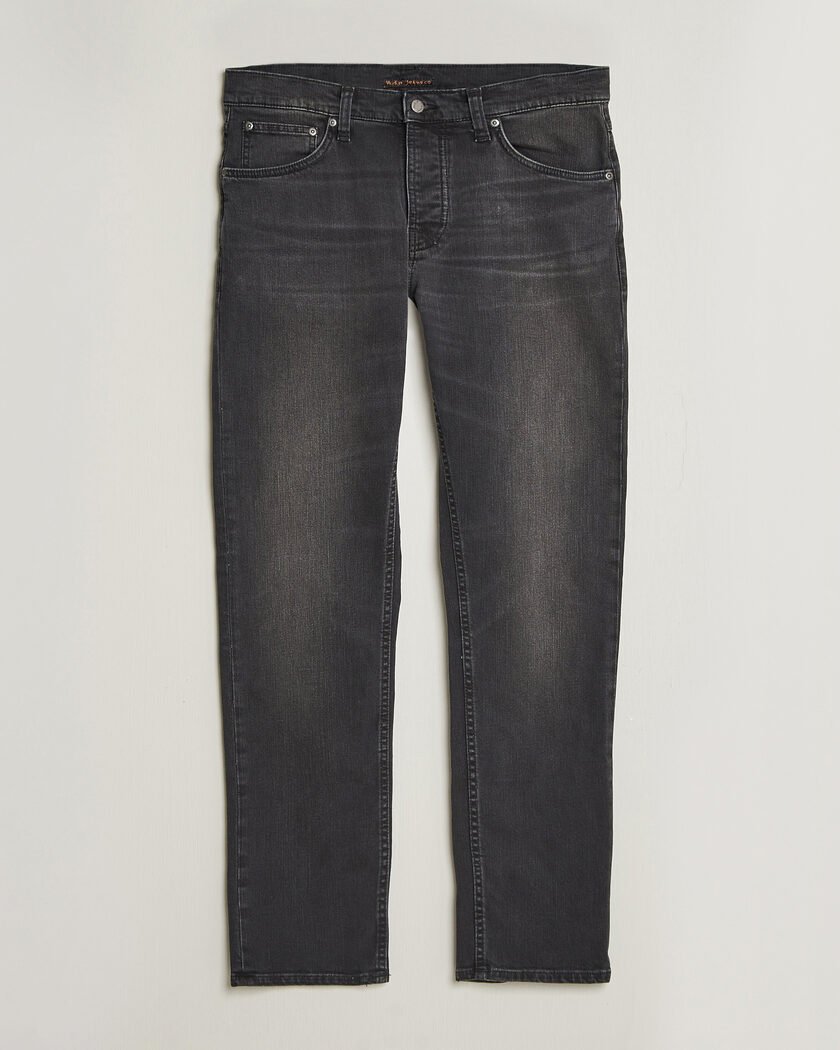 Nudie Jeans Solid Ollie Jeans Black Mist – Svart