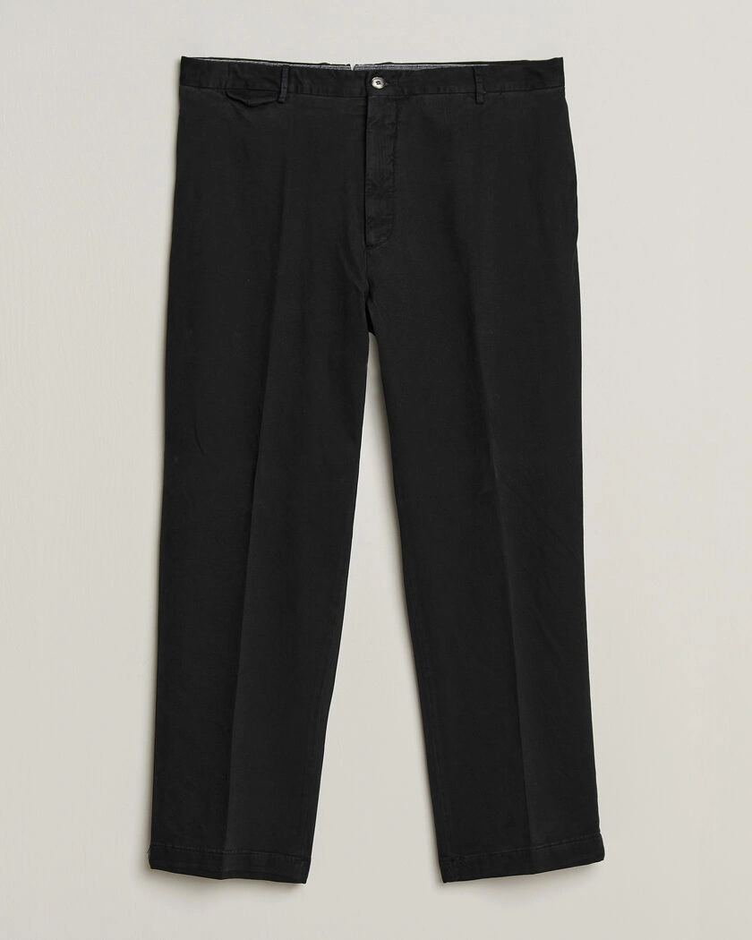  Santaniello Washed Cotton Trousers Black – Svart