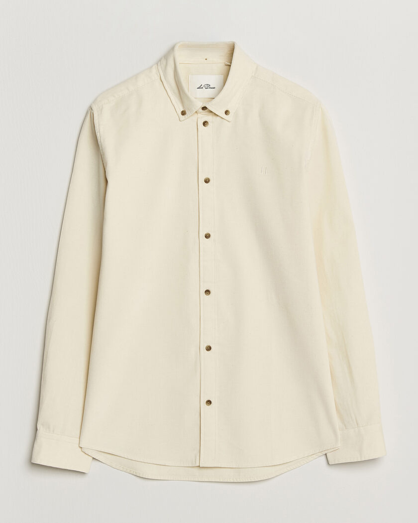 LES DEUX Pinwale Corduroy Shirt Ivory – Vit