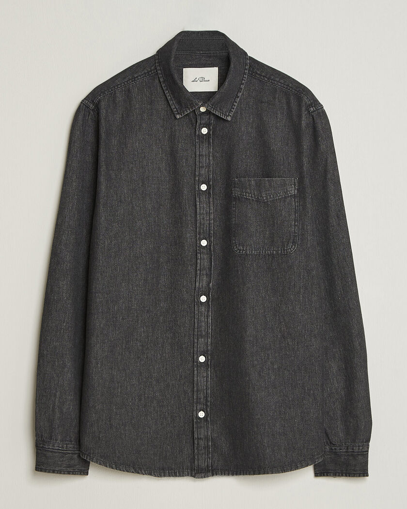 LES DEUX Denim Shirt Black Wash – Svart
