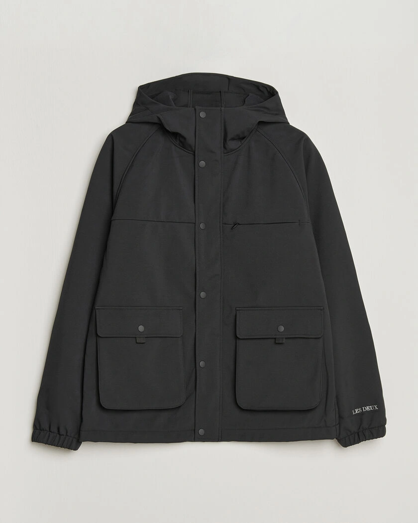 LES DEUX Shell Jacket Black – Svart
