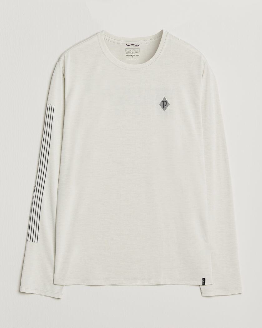 Patagonia Long Sleeve Cap Cool Shirt Dyno White – Vit