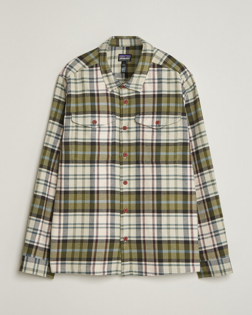 Patagonia Fjord Flannel Shirt Weathered Stone – Grön
