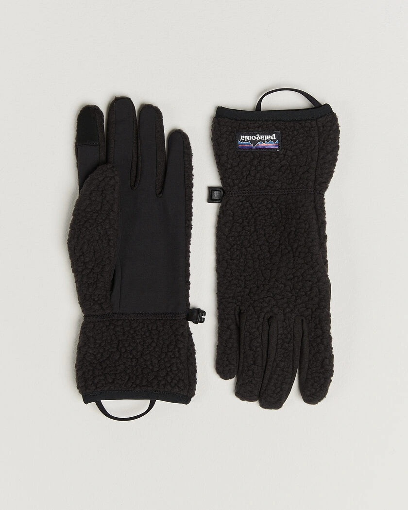 Patagonia Retro Pile Gloves Black – Svart