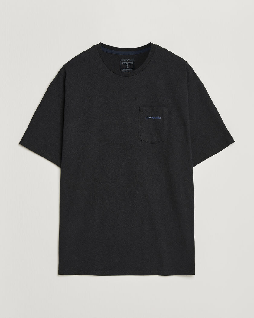 Patagonia Boardshort Logo Pocket Responsibili T-Shirt Ink Black – Svart