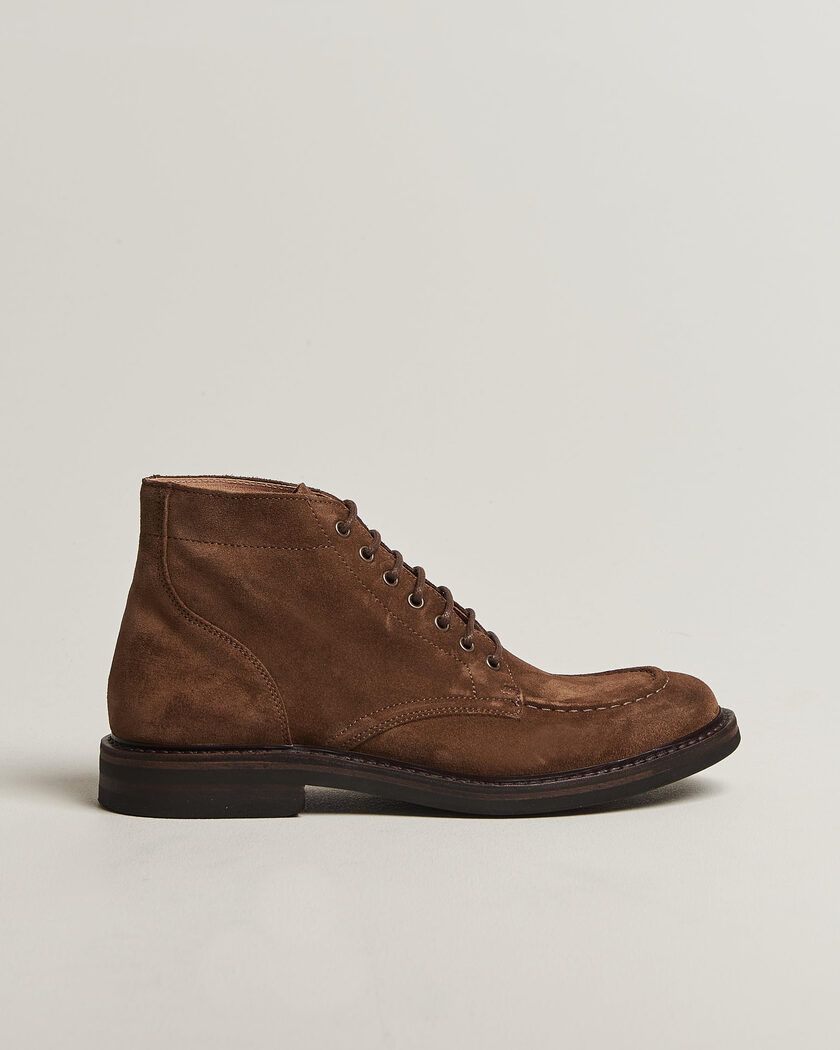 Astorflex Nuvoflex Dainite Lace Up Boot Dark Khaki Suede – Brun