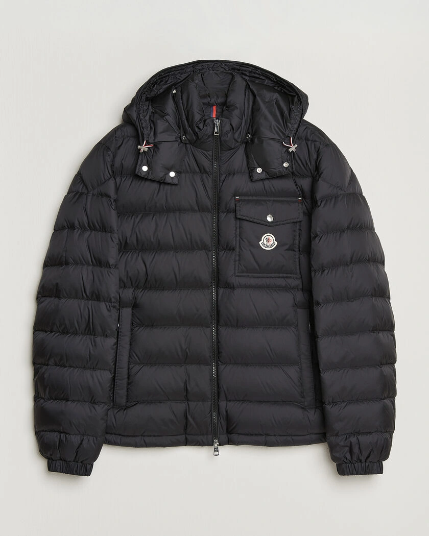 Moncler Verith Hooded Down Jacket Black – Svart