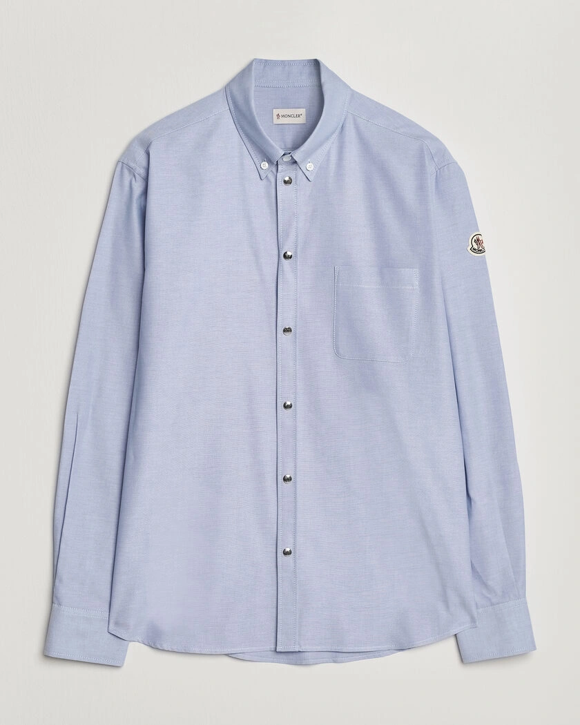 Moncler Popeline Shirt Light Blue – Blå