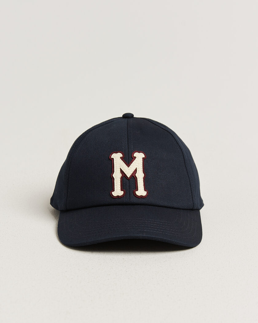  Moncler College Logo Baseball Cap Navy – Blå