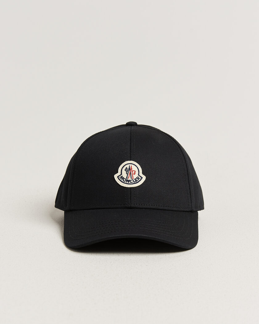 Moncler Logo Baseball Cap Black – Svart