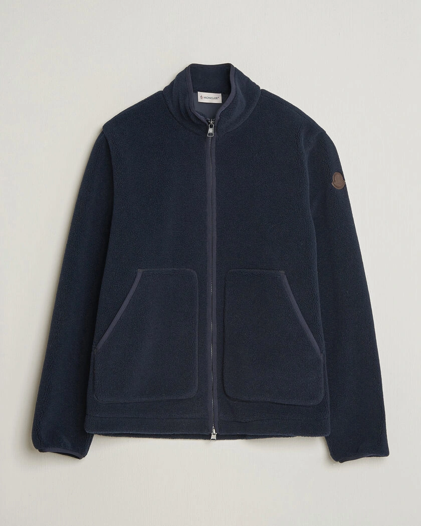 Moncler Full Zip Fleece  Navy – Blå