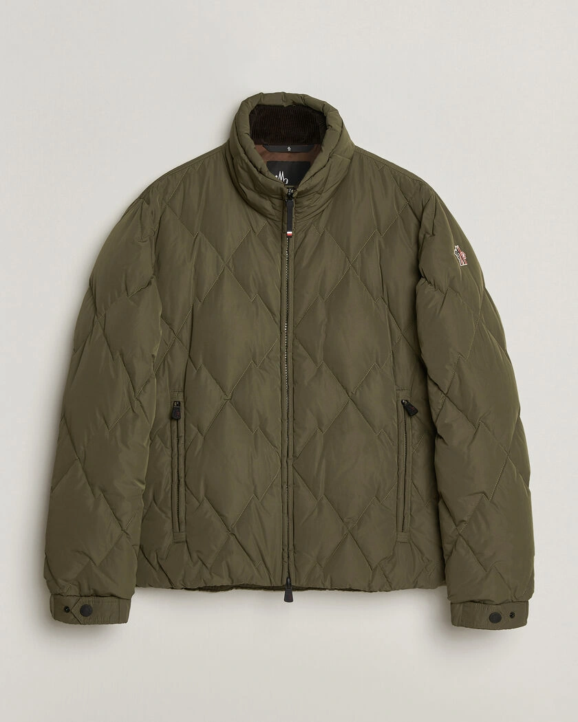 Moncler Grenoble Bramas Quilted Jacket Olive – Grön