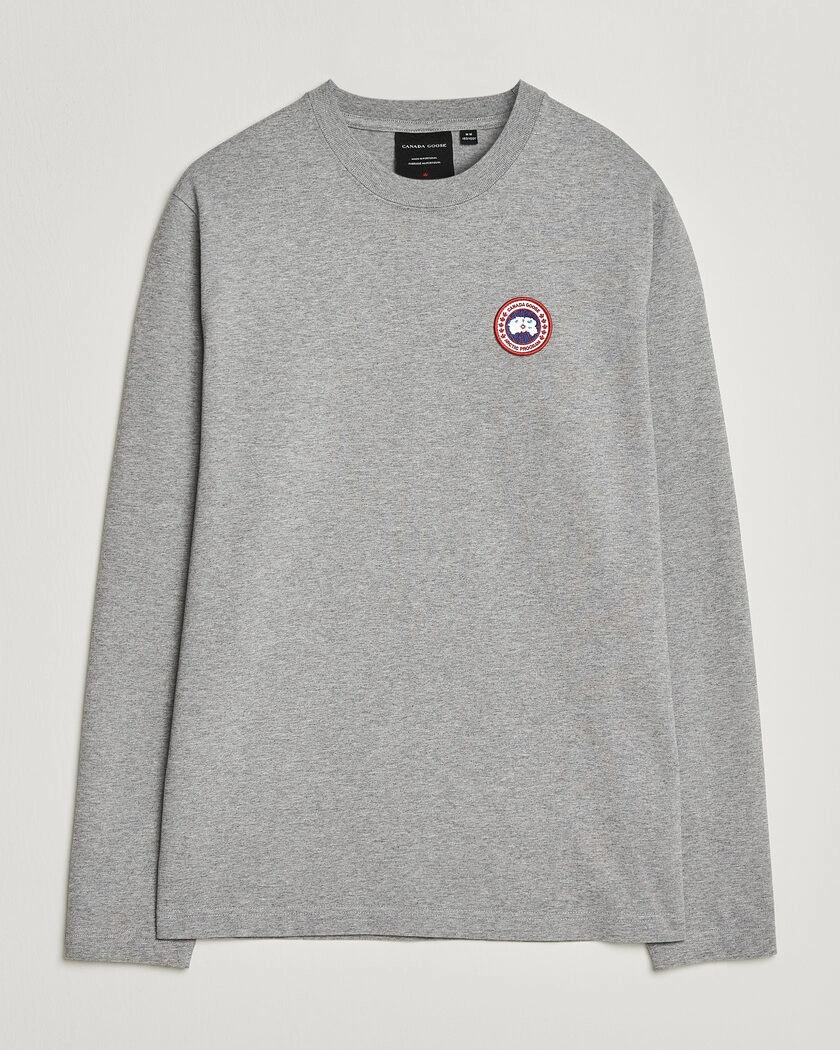 Canada Goose Vantage Long Sleeve T-Shirt Stone Heather – Grå