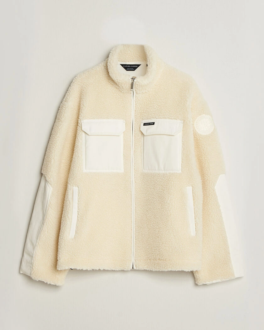 Canada Goose Harrier Fleece Jacket Bone – Vit