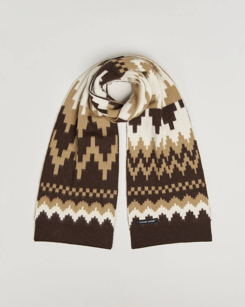 Canada Goose Fair Isle Scarf Glacier Woods – Beige