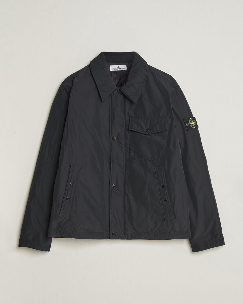 Stone Island Micro Twill Padded Jacket Black – Svart
