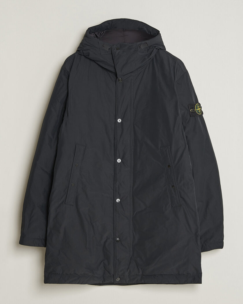 Stone Island Micro Twill Padded Parka Black – Svart