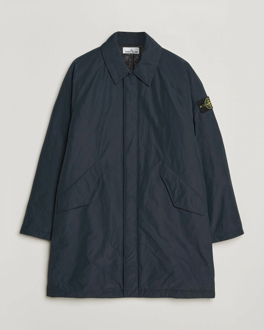 Stone Island Micro Reps Padded Coat Navy Blue – Blå