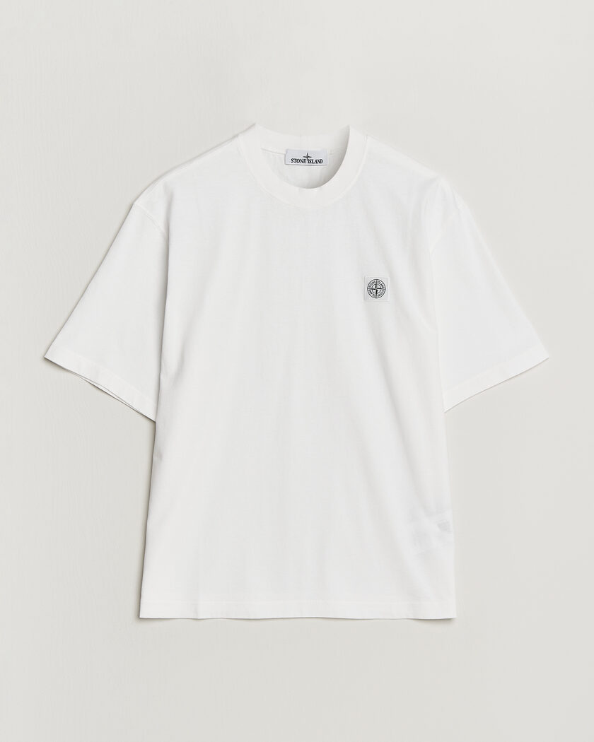 Stone Island Combed Organic Cotton T-Shirt White – Vit