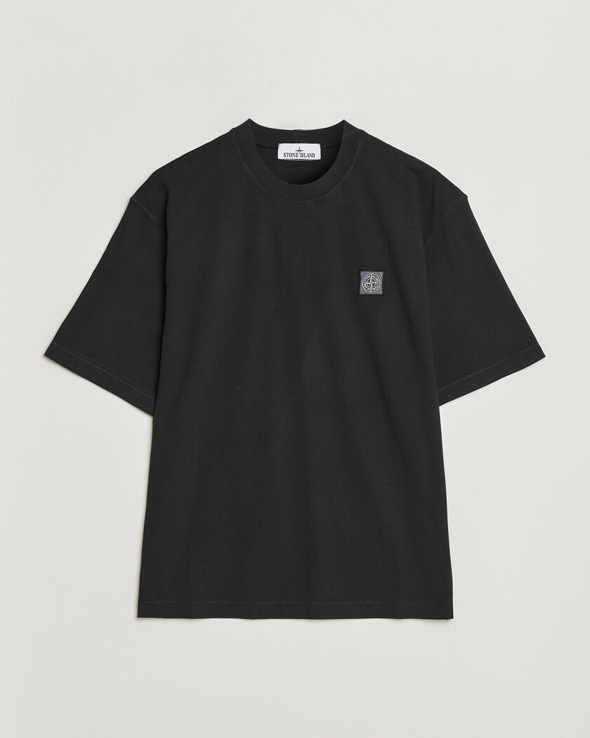 Stone Island Combed Organic Cotton T-Shirt Black – Svart
