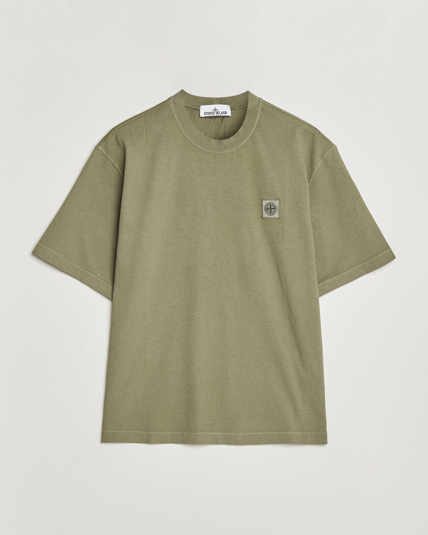 Stone Island Combed Organic Cotton T-Shirt Miltary Green – Grön
