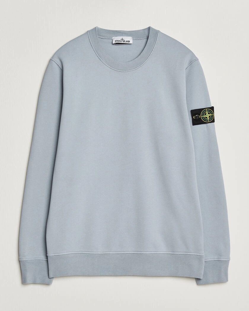 Stone Island Garment Dyed Fleece Sweatshirt Ash Grey – Grå