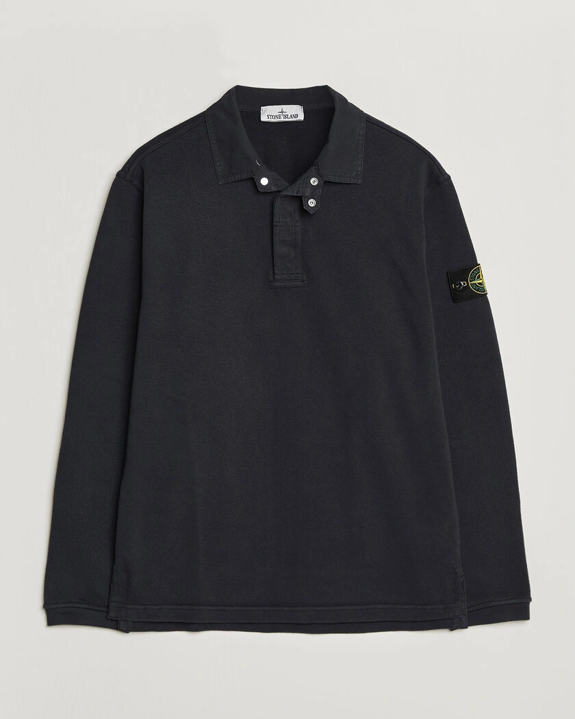 Stone Island Heavy Cotton Jersey Polo Blue Navy – Blå