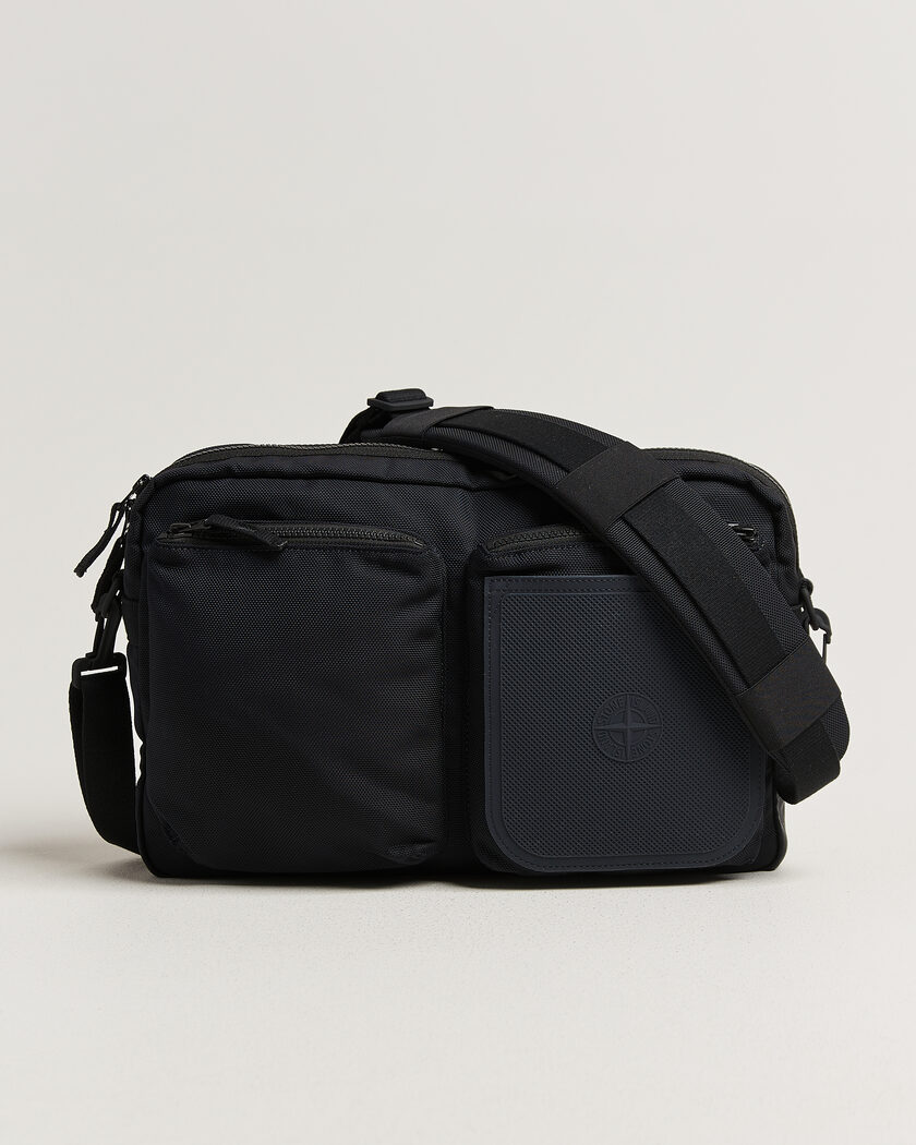 Stone Island Nylon Panama Shoulder Bag Navy Blue – Blå