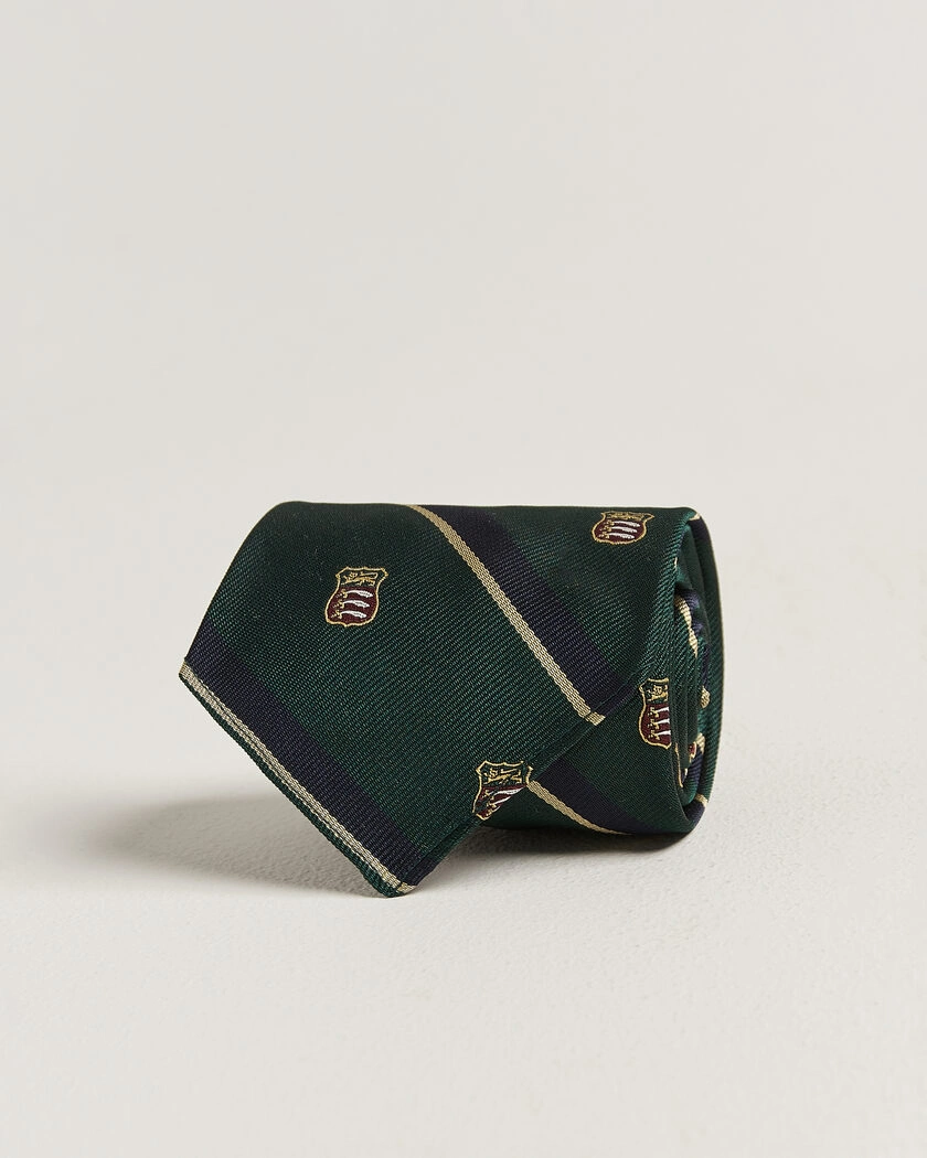 Polo Ralph Lauren Silk Club Sword Tie Dark Green – Grön
