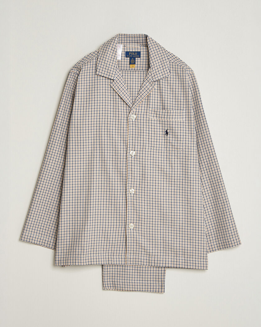 Polo Ralph Lauren Pyjamas Set Khaki White Multi – Flerfärgad
