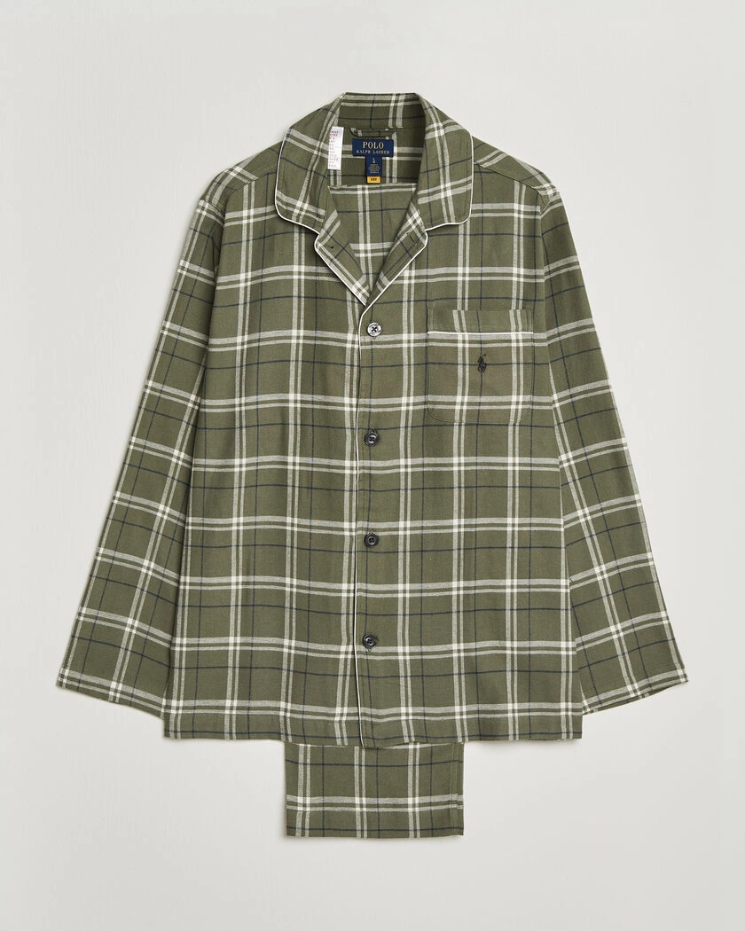 Polo Ralph Lauren Pyjamas Set Olive/Navy – Flerfärgad