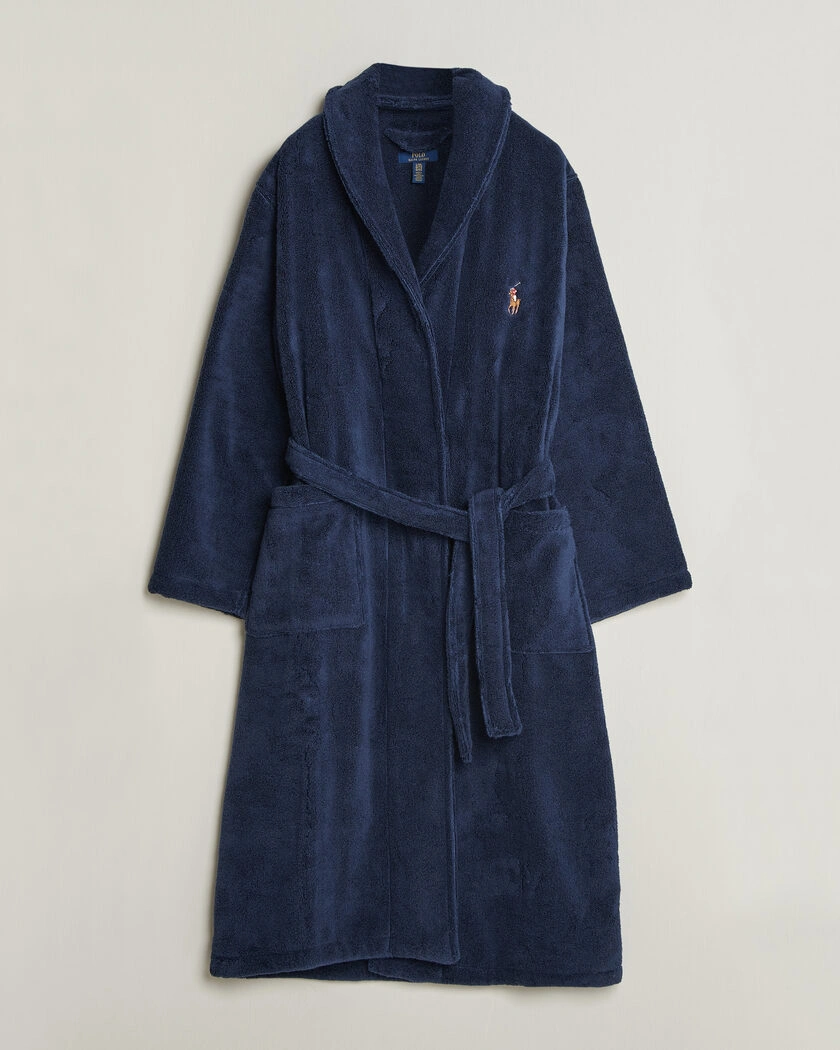 Polo Ralph Lauren Cotton Terry Robe Newport Navy – Blå