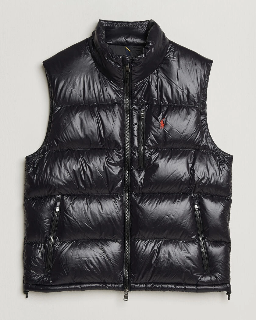 Polo Ralph Lauren Gorham Down Vest Polo Black Glossy – Svart