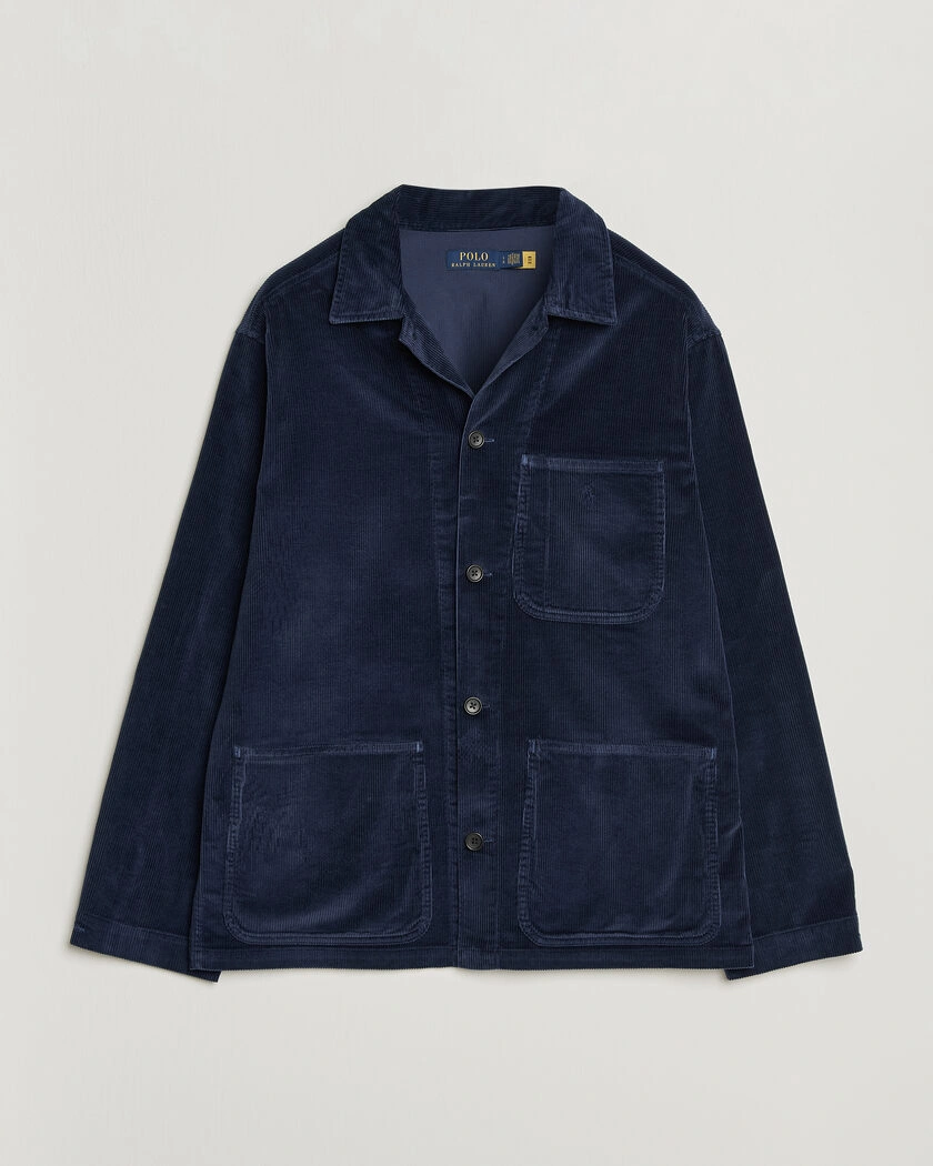 Polo Ralph Lauren Corduroy Overshirt Newport Navy – Blå