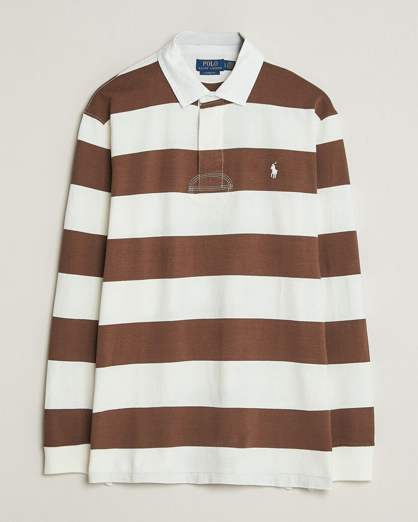 Polo Ralph Lauren Striped Jersey Rugger Cream/Brown – Flerfärgad