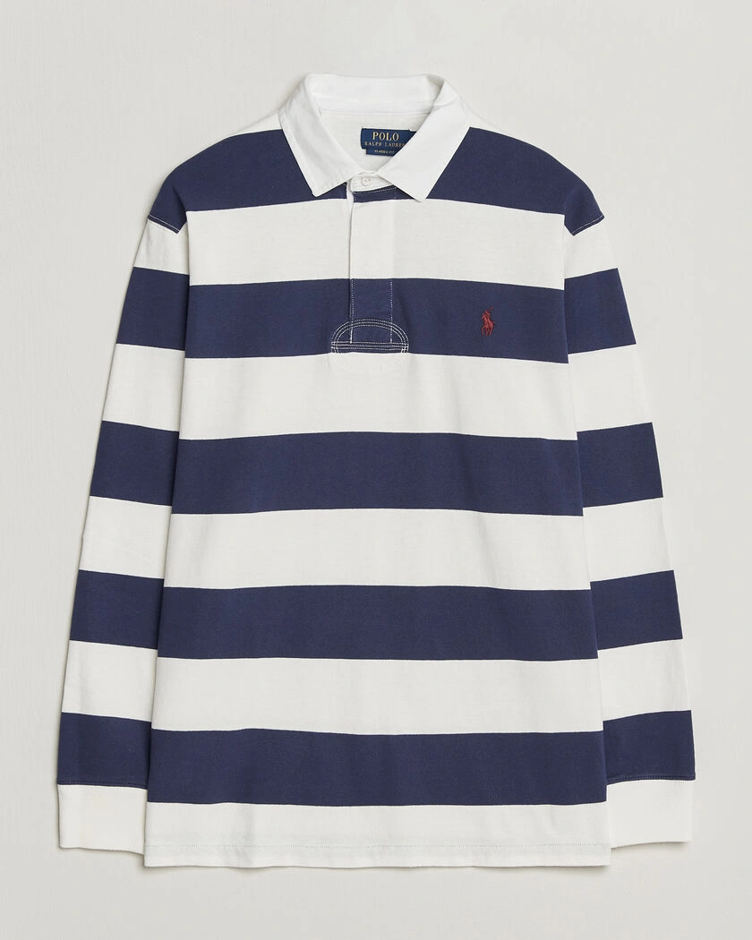 Polo Ralph Lauren Striped Jersey Rugger Cream/Navy – Flerfärgad
