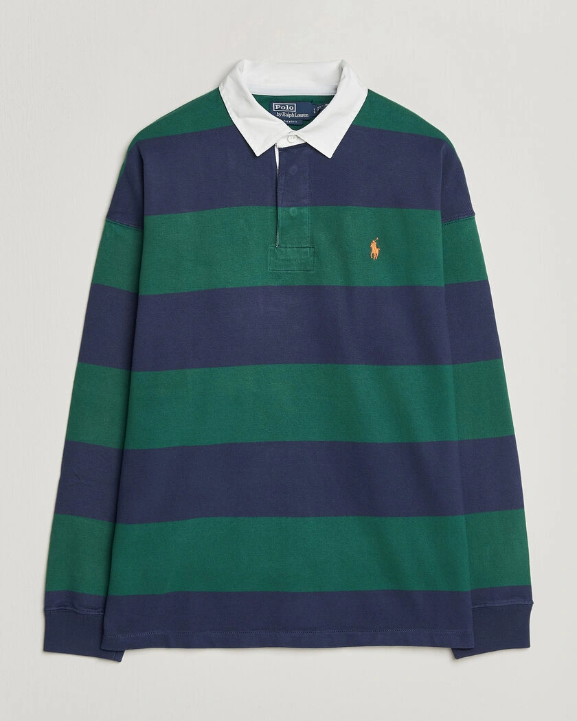 Polo Ralph Lauren Jersey Knitted Rugby Pullover Green/Cobolt – Flerfärgad