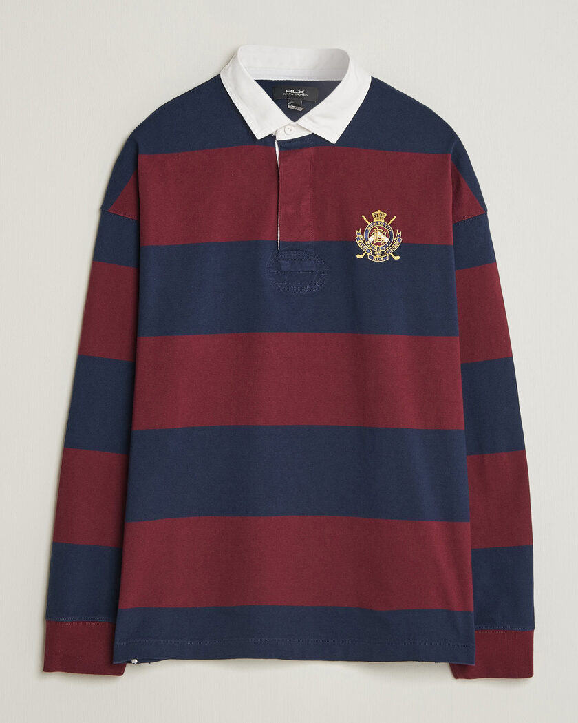 RLX Ralph Lauren Polo Ralph Lauren Rugby Long Sleeve Jersey Polo Classic Wine/Navy – Flerfärgad