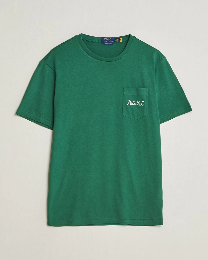 Polo Ralph Lauren Custom Slit Fit Bear T-Shirt Verano Green – Grön